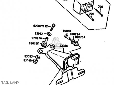 TAIL LAMP - KL250C1 1983 EUROPE UK IT NR