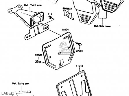 LABEL - KL250C1 1983 EUROPE UK IT NR