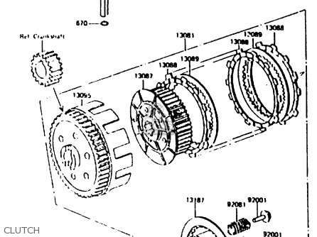 CLUTCH - KL250C1 1983 EUROPE UK IT NR