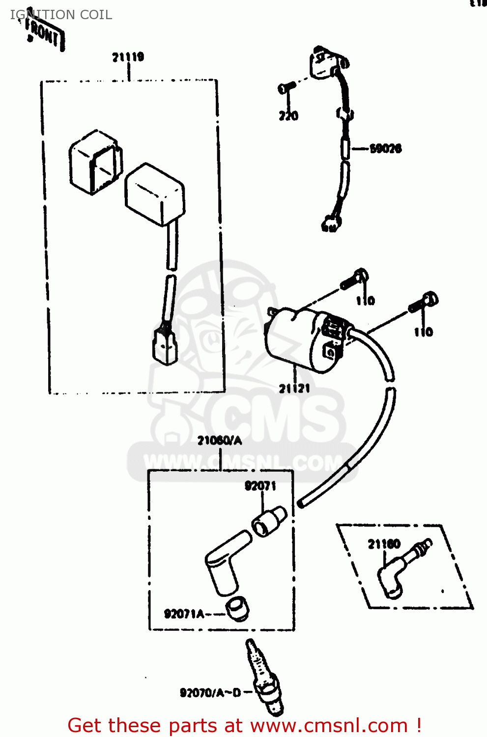 IGNITION COIL KL250C2 1984 USA