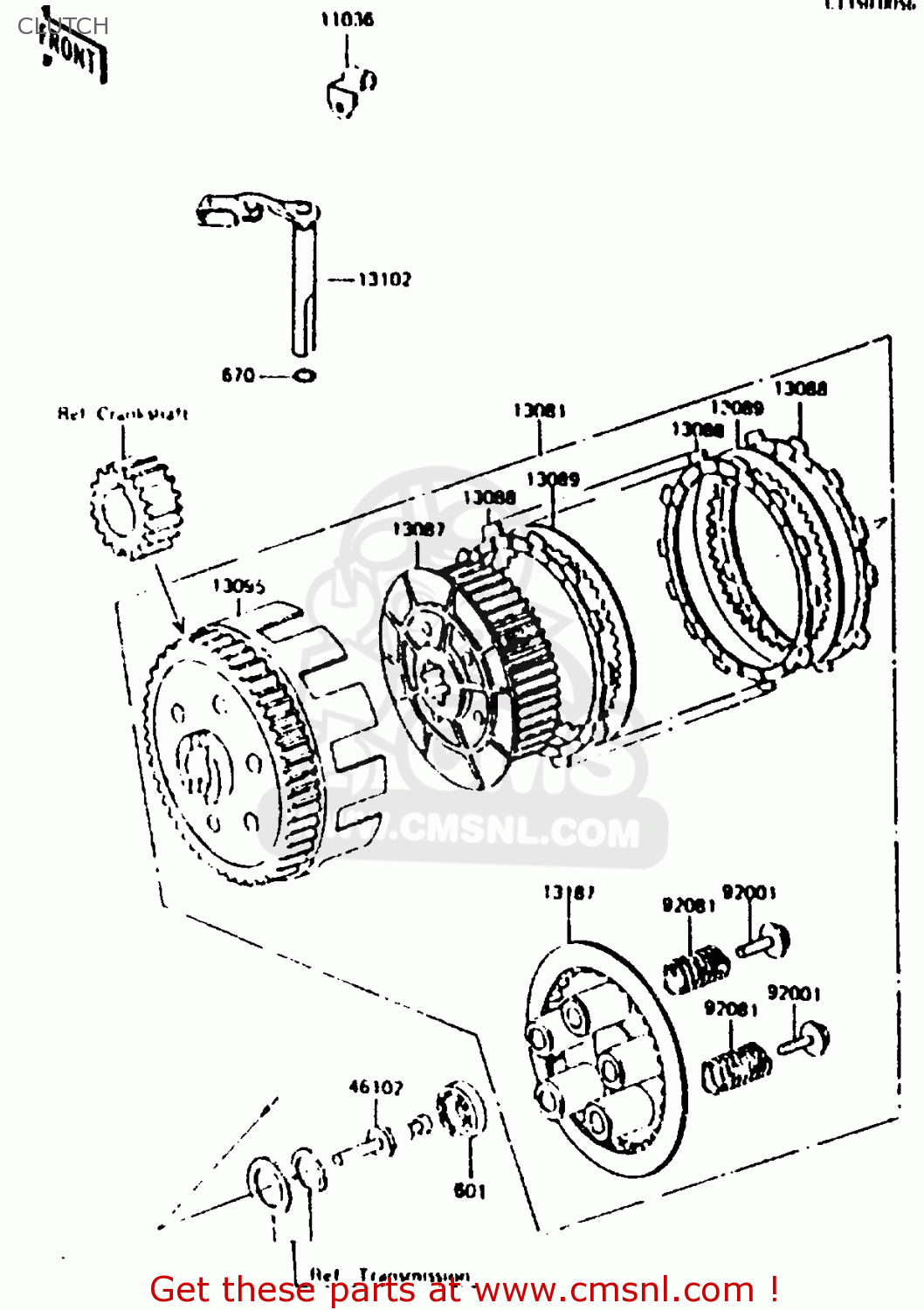CLUTCH KL250C2 1984 USA