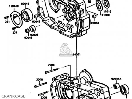 CRANKCASE - KL250C2 1984 USA