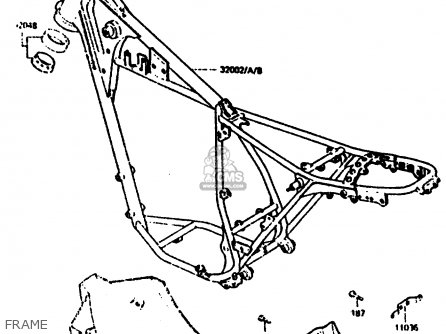 FRAME - KL250C2 1984 USA