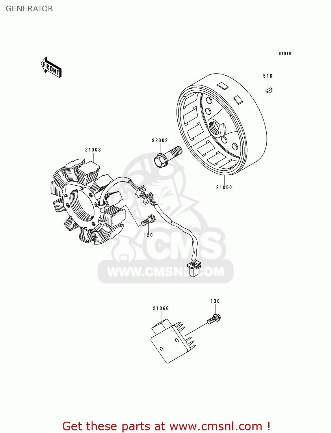 GENERATOR KL250D11 KLR250 1994 UNITED KINGDOM EU NL GR