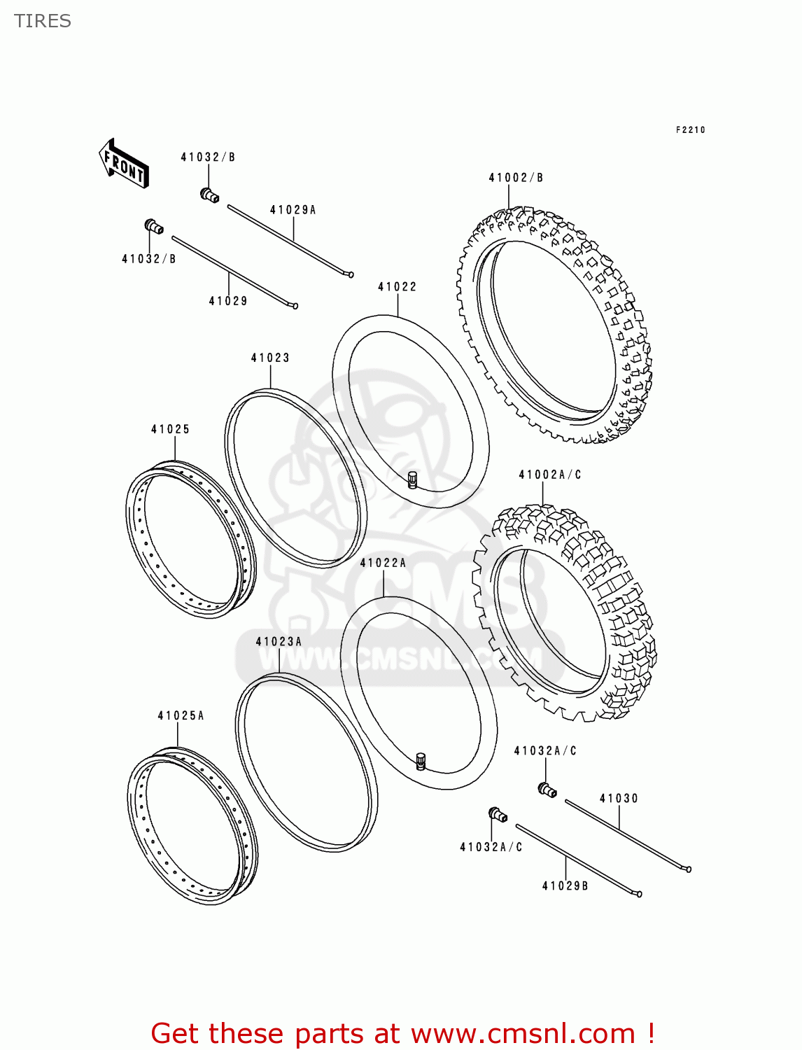 TIRES KL250D11 KLR250 1994 UNITED KINGDOM EU NL GR