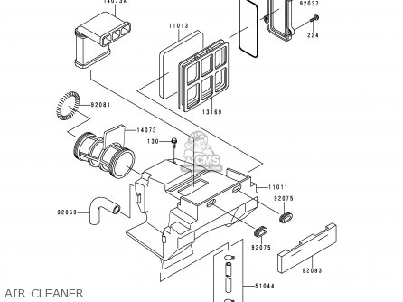AIR CLEANER - KL250D11 KLR250 1994 UNITED KINGDOM EU NL GR