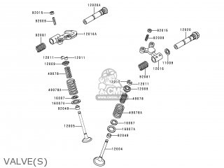 VALVE(S) - KL250D11 KLR250 1994 UNITED KINGDOM EU NL GR