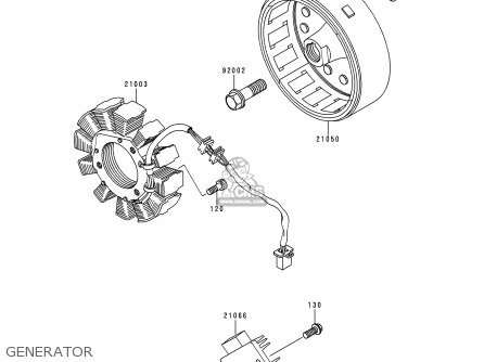 GENERATOR - KL250D11 KLR250 1994 UNITED KINGDOM EU NL GR