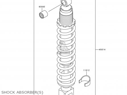 SHOCK ABSORBER(S) - KL250D11 KLR250 1994 UNITED KINGDOM EU NL GR