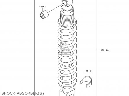 SHOCK ABSORBER(S) - KL250D11 KLR250 1994 USA CALIFORNIA CANADA