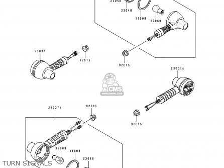 TURN SIGNALS - KL250D11 KLR250 1994 USA CALIFORNIA CANADA