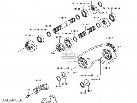 BALANCER - KL250D12 KLR250 1995 USA CALIFORNIA CANADA