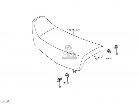 SEAT - KL250D12 KLR250 1995 USA CALIFORNIA CANADA