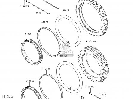 TIRES - KL250D16 KLR250 1999 UNITED KINGDOM EU NL