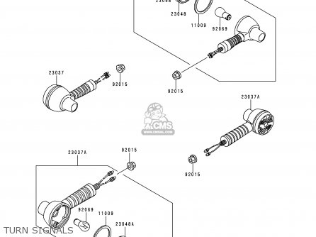TURN SIGNALS - KL250D16 KLR250 1999 UNITED KINGDOM EU NL