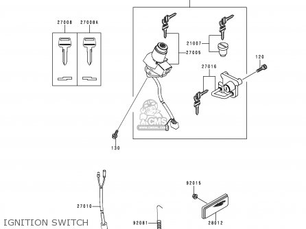 IGNITION SWITCH - KL250D16 KLR250 1999 UNITED KINGDOM EU NL