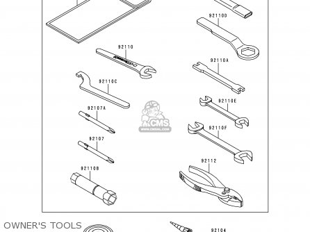 OWNER'S TOOLS - KL250D16 KLR250 1999 UNITED KINGDOM EU NL