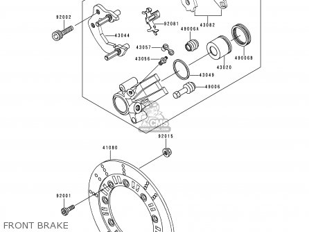 FRONT BRAKE - KL250D16 KLR250 1999 USA CALIFORNIA CANADA