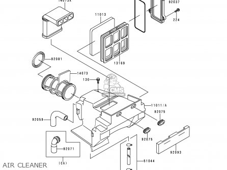 AIR CLEANER - KL250D17 KLR250 2000 USA CALIFORNIA