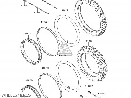 WHEELS/TIRES - KL250D17 KLR250 2000 USA CALIFORNIA
