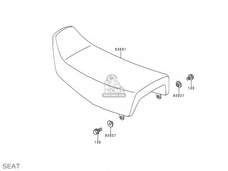 SEAT - KL250D17 KLR250 2000 USA CALIFORNIA