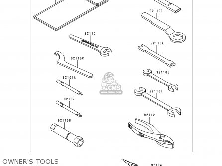 OWNER'S TOOLS - KL250D17 KLR250 2000 USA CALIFORNIA