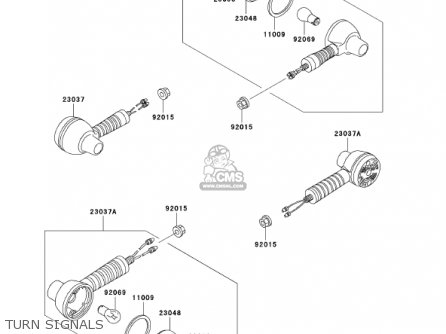 TURN SIGNALS - KL250D18 KLR250 2001 USA CALIFORNIA
