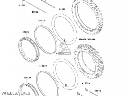 WHEELS/TIRES - KL250D18 KLR250 2001 USA CALIFORNIA