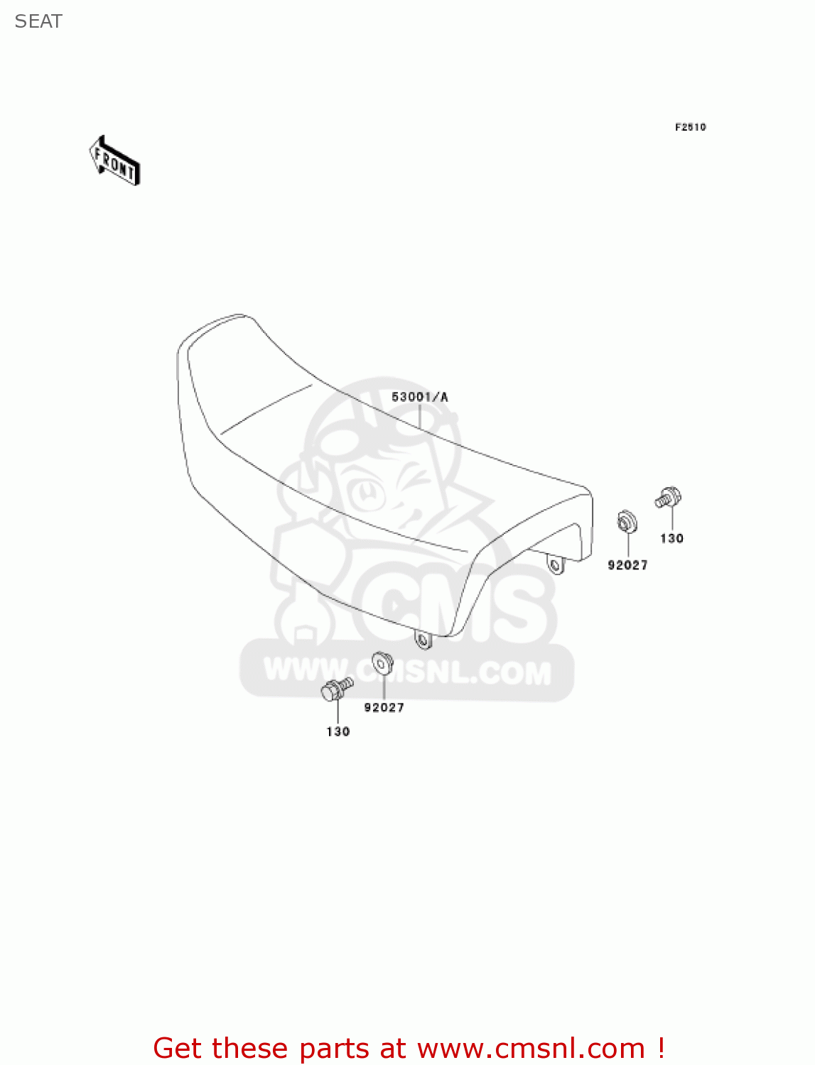 SEAT KL250D19 KLR250 2002 USA CALIFORNIA