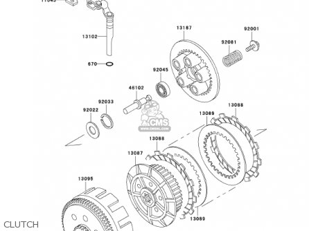 CLUTCH - KL250D19 KLR250 2002 USA CALIFORNIA