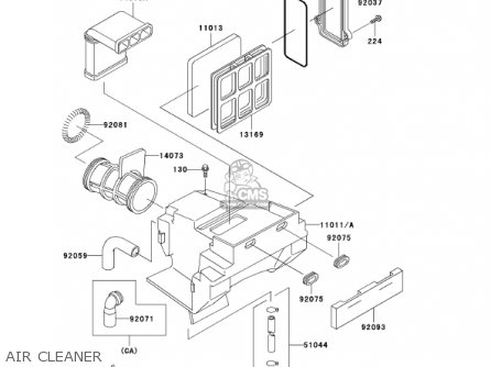 AIR CLEANER - KL250D19 KLR250 2002 USA CALIFORNIA