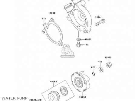 WATER PUMP - KL250D19 KLR250 2002 USA CALIFORNIA