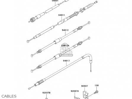 CABLES - KL250D19 KLR250 2002 USA CALIFORNIA