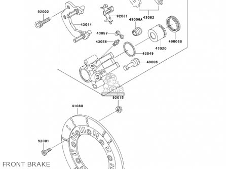 FRONT BRAKE - KL250D19 KLR250 2002 USA CALIFORNIA