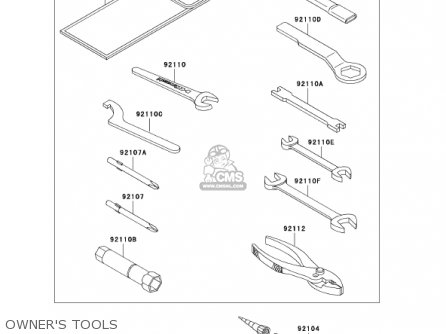 OWNER'S TOOLS - KL250D19 KLR250 2002 USA CALIFORNIA