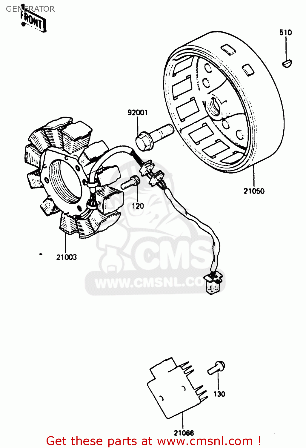 GENERATOR KL250D2 1985 EUROPE UK FR GR IT SD ST