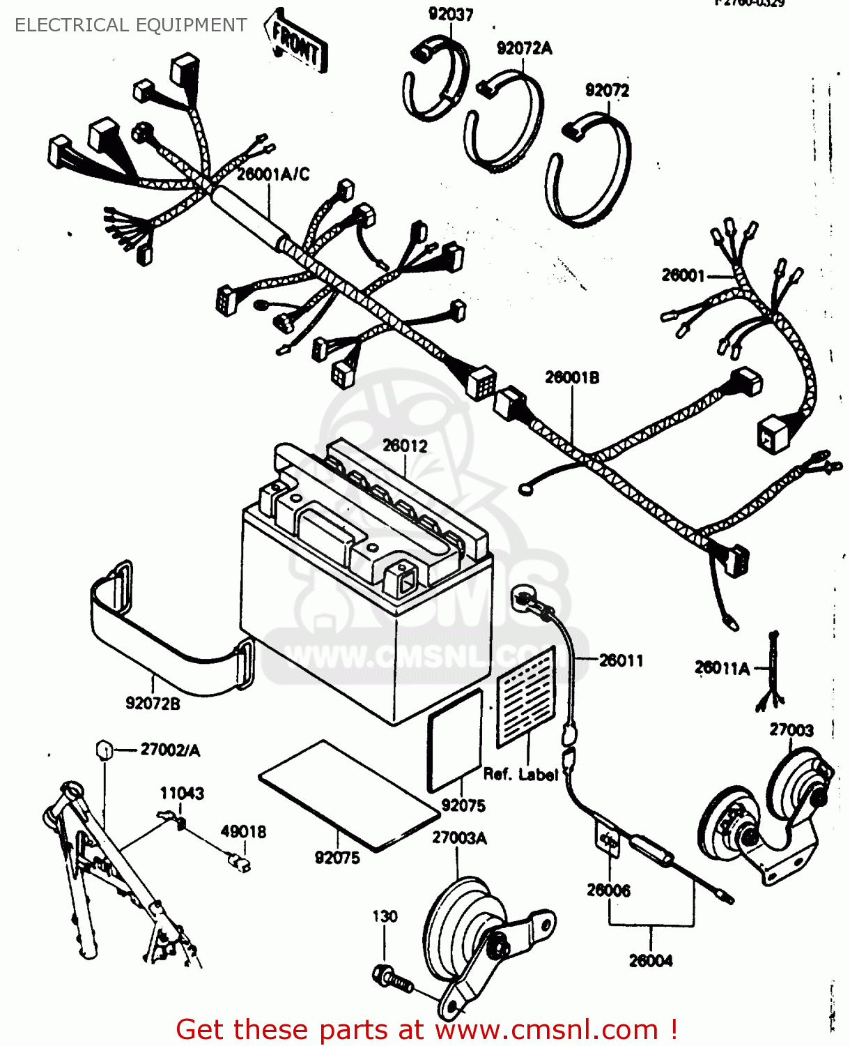 ELECTRICAL EQUIPMENT KL250D2 1985 EUROPE UK FR GR IT SD ST
