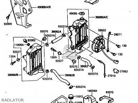 RADLATOR - KL250D2 1985 EUROPE UK FR GR IT SD ST