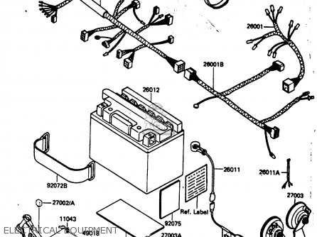 ELECTRICAL EQUIPMENT - KL250D2 1985 EUROPE UK FR GR IT SD ST