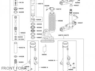 FRONT FORK - KL250D20 KLR250 2003 USA CALIFORNIA