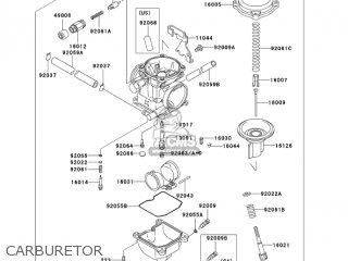 CARBURETOR - KL250D20 KLR250 2003 USA CALIFORNIA