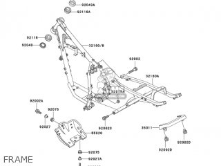 FRAME - KL250D20 KLR250 2003 USA CALIFORNIA