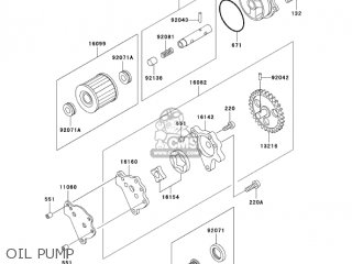OIL PUMP - KL250D20 KLR250 2003 USA CALIFORNIA
