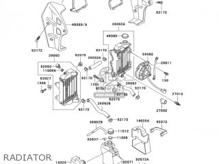 RADIATOR - KL250D20 KLR250 2003 USA CALIFORNIA