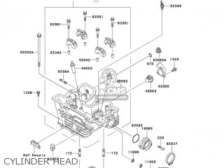 CYLINDER HEAD - KL250D20 KLR250 2003 USA CALIFORNIA