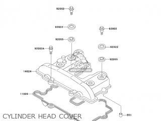 CYLINDER HEAD COVER - KL250D20 KLR250 2003 USA CALIFORNIA