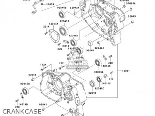 CRANKCASE - KL250D21 KLR250 2004 USA CALIFORNIA