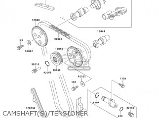 CAMSHAFT(S)/TENSIONER - KL250D21 KLR250 2004 USA CALIFORNIA