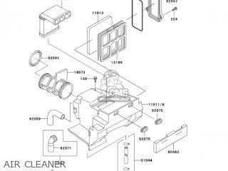 AIR CLEANER - KL250D21 KLR250 2004 USA CALIFORNIA