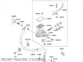 FRONT MASTER CYLINDER - KL250D21 KLR250 2004 USA CALIFORNIA